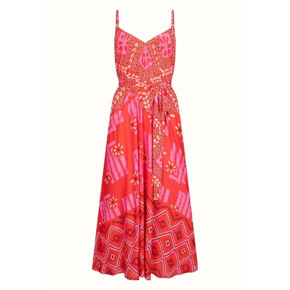 NEW SPELL libertine strappy maxi dress in cayenne - Picture 6 of 7